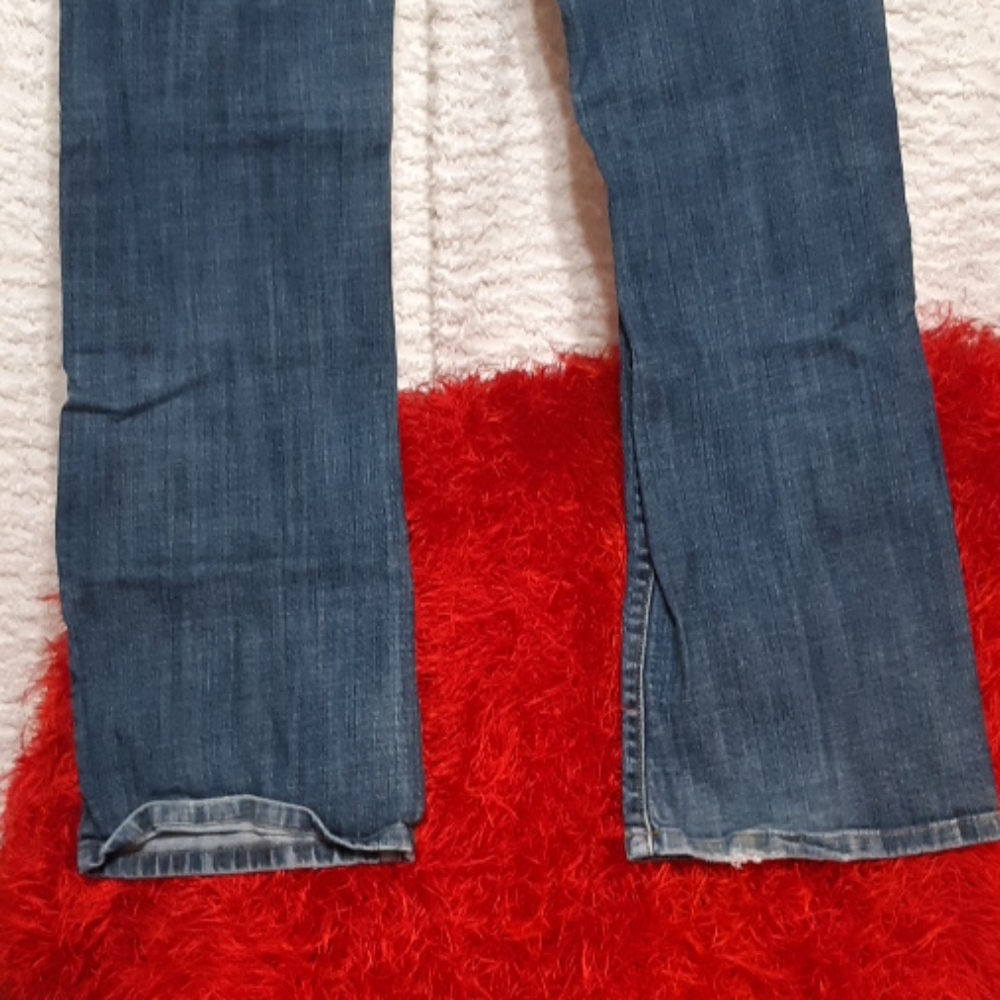 MK Michael Kors Womens Jeans sz 4 B22 Metal back pocket logo - Picture 14 of 15